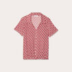 Blouse manches courtes rouge femme