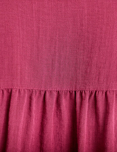 Blouse manches courtes prune femme