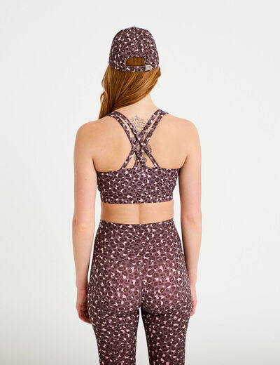 Brassi&egrave;re de sport fines bretelles violet femme