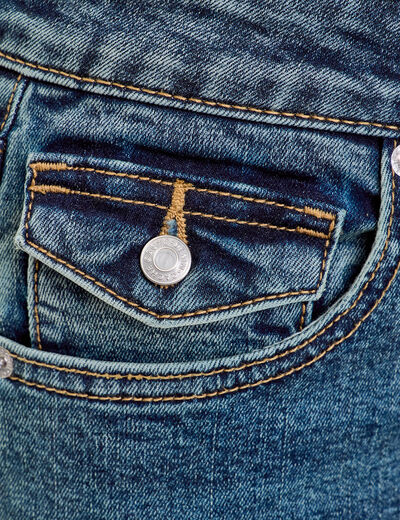 Jean flare taille basse denim dirty femme