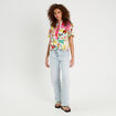 Chemise manches courtes blanc femme