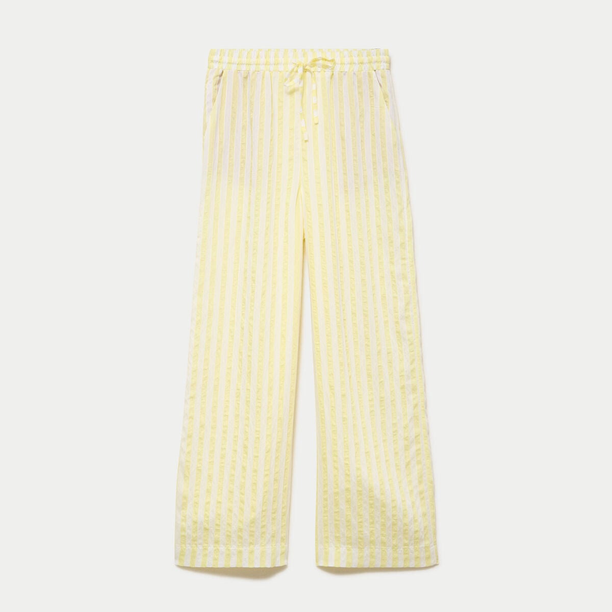 Pantalon bootcut taille standard jaune femme