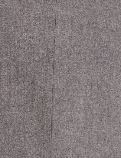 Veste blazer droite courte gris foncé femme