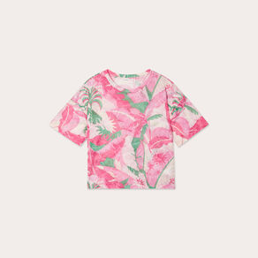 t shirt manches courtes rose fushia femme T-shirt manches courtes rose fushia femme