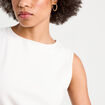 Débardeur cropped blanc femme