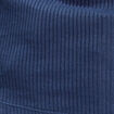 T-shirt manches longues côtelé bleu foncé femme