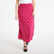 Jupe longue fluide rose cerise femme