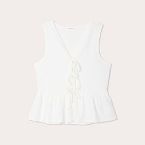 blouse nouee ecru femme Blouse nouée ecru femme
