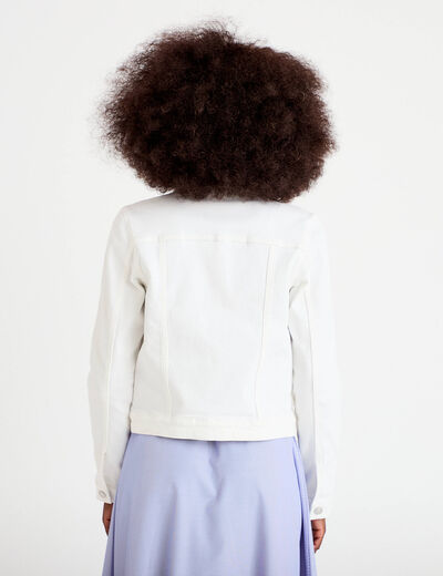 Veste en jean ecru femme