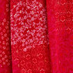 Robe longue évasée col en V rouge femme