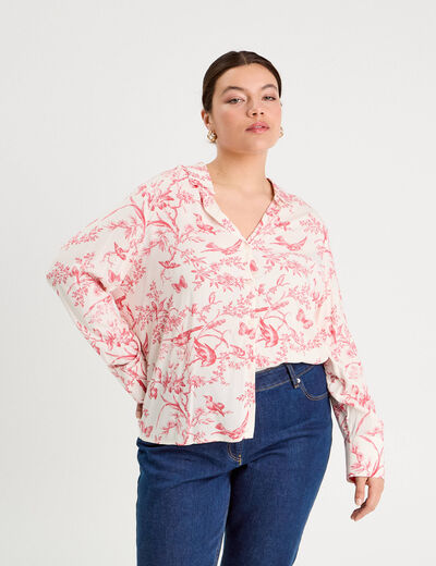 Chemise manches longues blanc femme