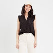 Blouse sans manches noir femme