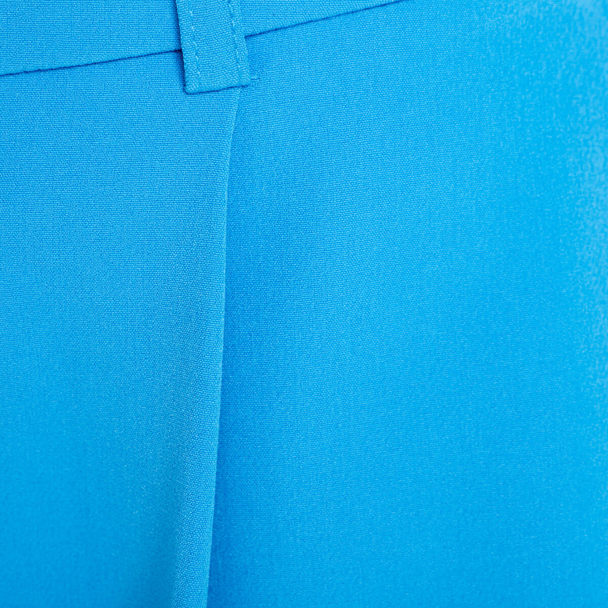 Pantalon city large bleu femme