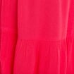 Robe évasée bretelles fines rose framboise femme