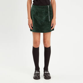 jupe short moulante velours vert fonce femme Jupe-short moulante velours vert foncé femme