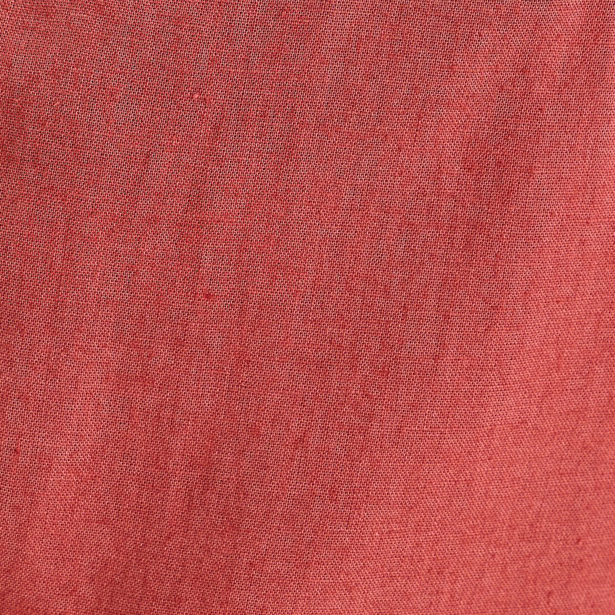 Pantalon droit fluide contenant du lin vieux rose femme