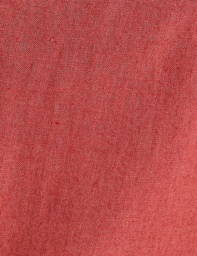 Pantalon droit fluide contenant du lin vieux rose femme