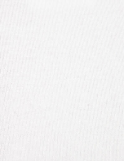 T-shirt cropped cintré blanc femme