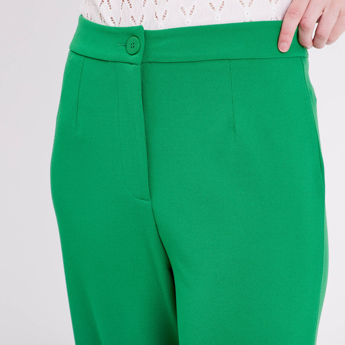 Pantalon large vert femme