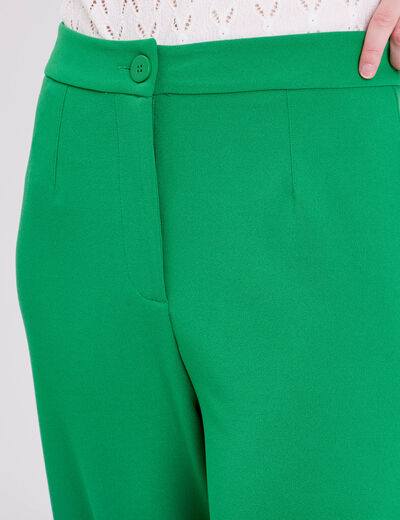 Pantalon large vert femme