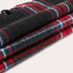 &Eacute;charpe plaid noir femme