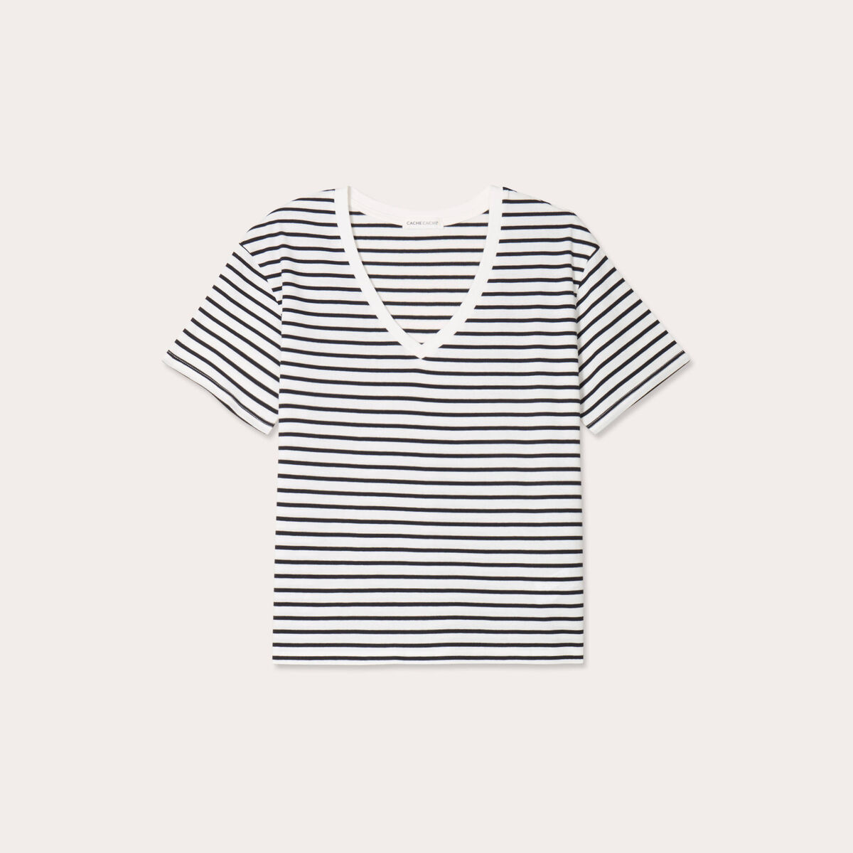 T-shirt manches courtes blanc femme