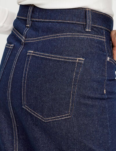 Jupe crayon taille standard denim brut femme