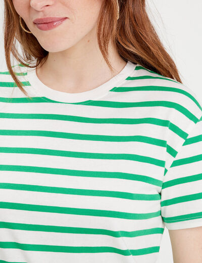 T-shirt manches courtes blanc femme