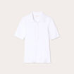 Polo manches courtes blanc femme