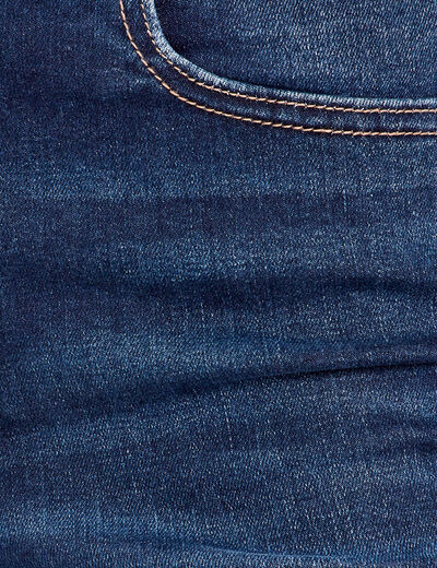 Jeans skinny taille haute denim brut femme