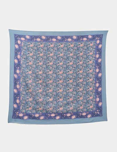 Foulard bleu femme
