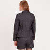 Veste blazer ajustée bleu marine femme