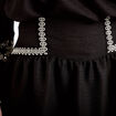 Jupe courte &eacute;vas&eacute;e taille haute noir femme