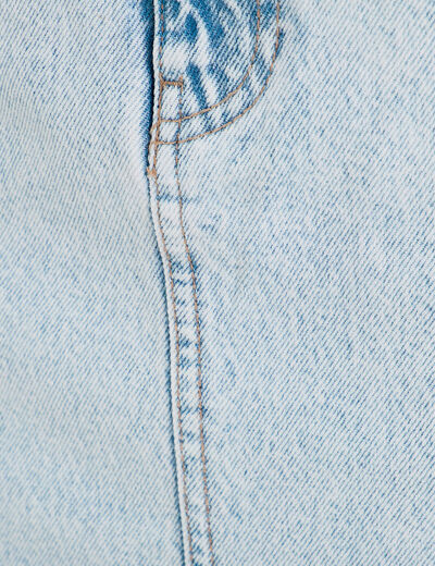 Jupe crayon taille standard denim bleach femme