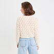 Pull manches longues ecru femme