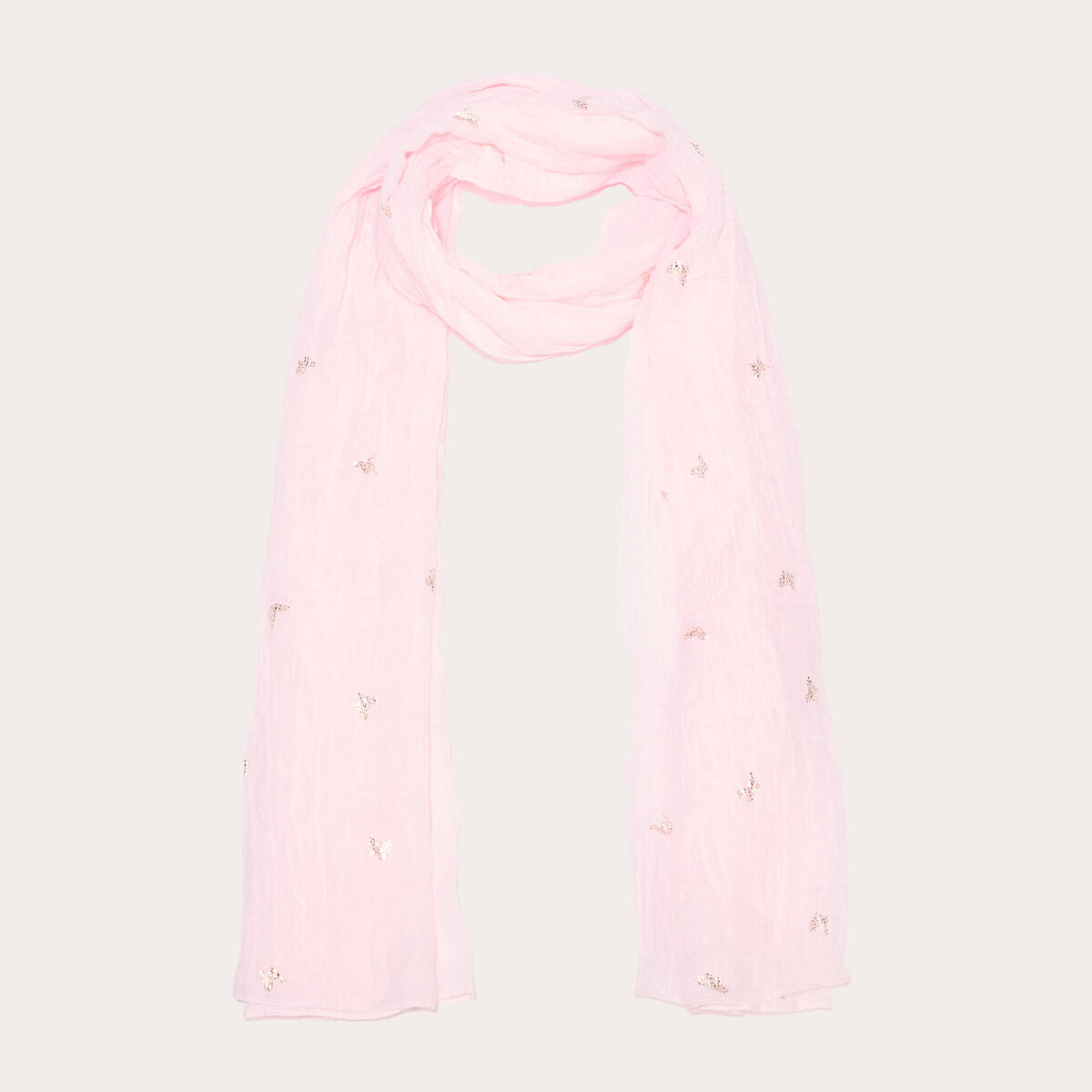 Foulard rose clair femme