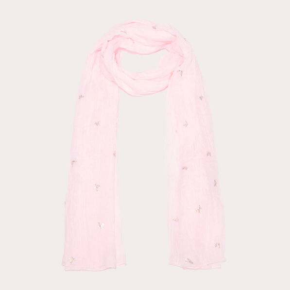 Foulard rose clair femme