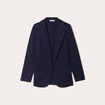 Veste blazer cintrée bleu marine femme