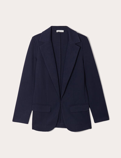 Veste blazer cintrée bleu marine femme