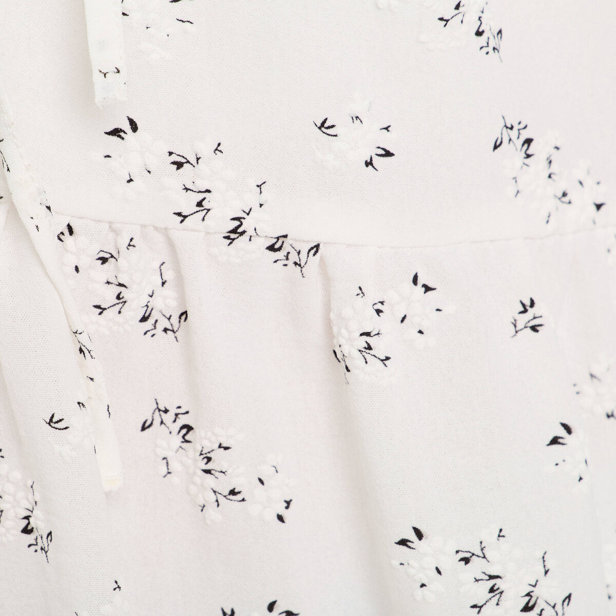Blouse noeuds devant blanc femme