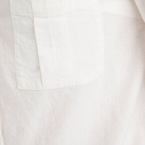 Chemise manches 3/4 contenant du lin ecru femme