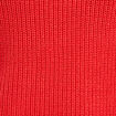 Pull avec boutons épaules rouge femme
