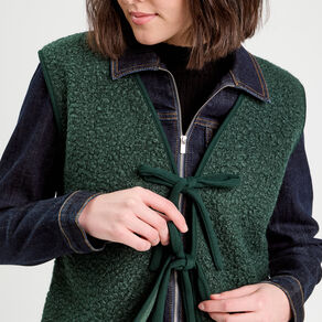 gilet sans manches polaire vert fonce femme Gilet sans manches polaire vert foncé femme