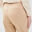 Pantalon chino 7/8ème beige femme