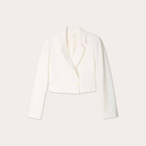 veste blazer courte ecru femme Veste blazer courte ecru femme