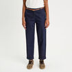Jeans chino avec ceinture denim brut femme