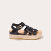 Sandales plateformes noir femme
