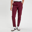 Pantalon cigarette ceinturé violet foncé femme