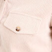 Chemise velours c&ocirc;tel&eacute; sable femme