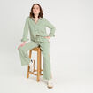 Chemise manches longues vert fluo femme